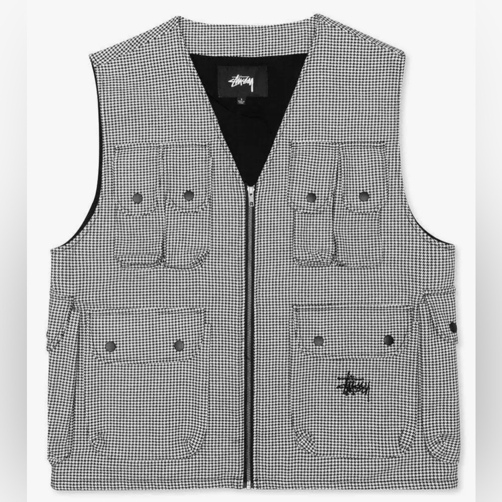 Stussy houndstooth vest